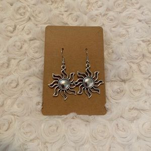 SILVER SUN EARRINGS ☀️☀️